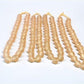 4 Strands Pale Pink Beads, African Recycled Glass Beads, Eco Friendly Sea Glass,