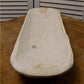 Light Wood Bowl, Medium Carved Wood Bread Bowl, Rustic Farmhouse Table Decor A28
