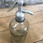 Vintage European Seltzer Bottle, Colored Glass Soda Siphon, French Country B11,