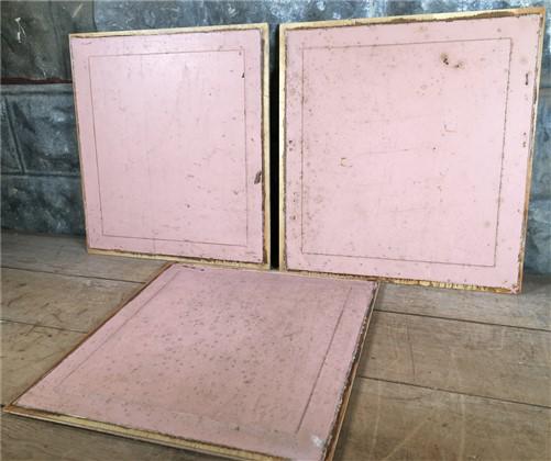 3 Wooden Door Panels, Cupboard Furniture Architectural Salvage, Art Craft Q,