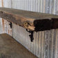 2 Floating Shelves, Pine 2x10 Wood Fireplace Mantel, Wall Mount Rustic Beams L,