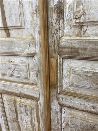 Antique French Double Doors (40x96.5) European Doors, Raised Panel Doors A131