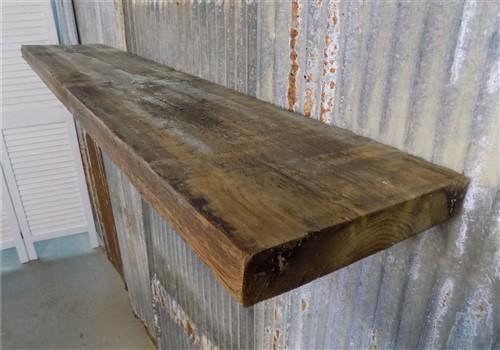 Floating Shelf, Solid Pine 2x10 Wood Fireplace Mantel, Wall Mount Rustic Beam O,