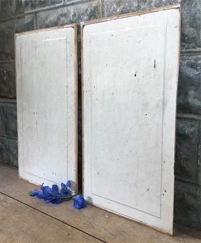 2 Wooden Door Panels, Cupboard Furniture Architectural Salvage, Art Craft A4