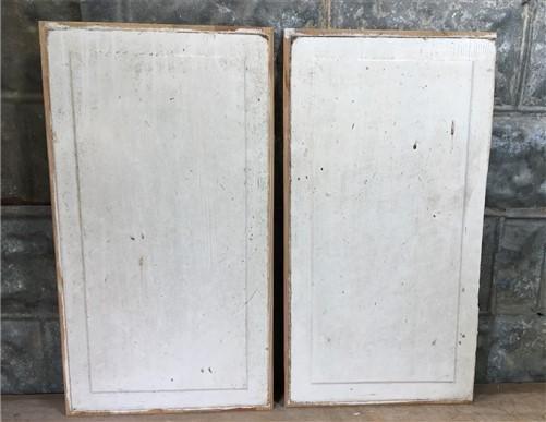 2 Wooden Door Panels, Cupboard Furniture Architectural Salvage, Art Craft A4