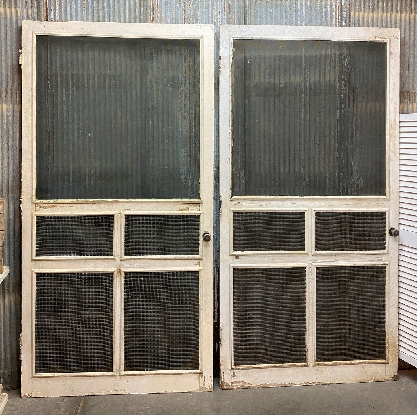 Antique American Screen Doors (45.5x88.5), Architectural Salvage, Vintage Farm