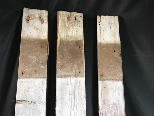 3 Reclaimed Wood Wainscoting Bead Board, Architectural Salvage Vintage A2,