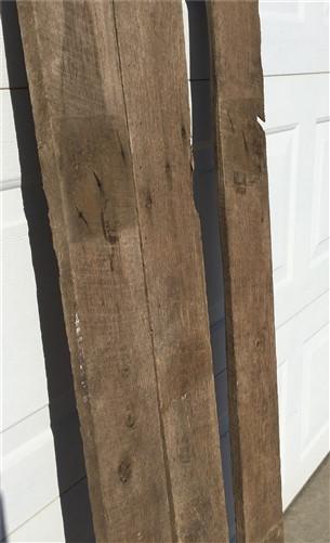 3 Reclaimed 1x oak Accent Wall Siding Boards, Architectural Salvage Vintage A14,