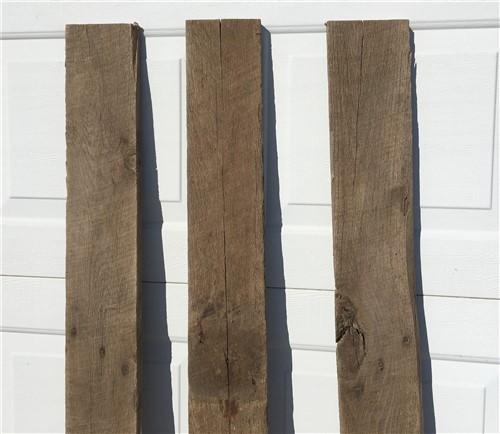 3 Reclaimed 1x oak Accent Wall Siding Boards, Architectural Salvage Vintage A14,