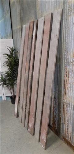 7 Reclaimed Wood Accent Wall Siding Boards, Architectural Salvage Vintage A8,