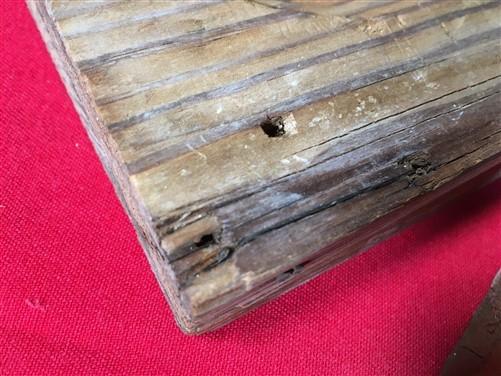 4 Plinth Blocks, Antique Bullseye Rosettes, Architectural Salvage, Wood Trim A92