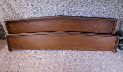 Pair Crown Molding Headers, Trim Door Window Pediment Architectural Salvage B4