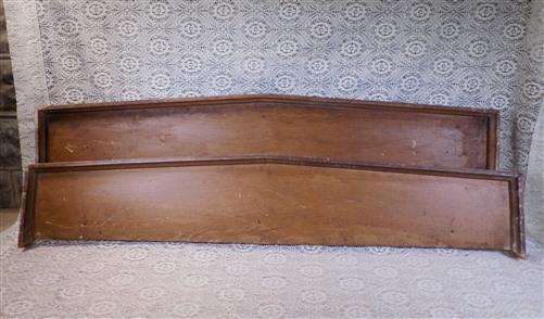 Pair Crown Molding Headers, Trim Door Window Pediment Architectural Salvage B4