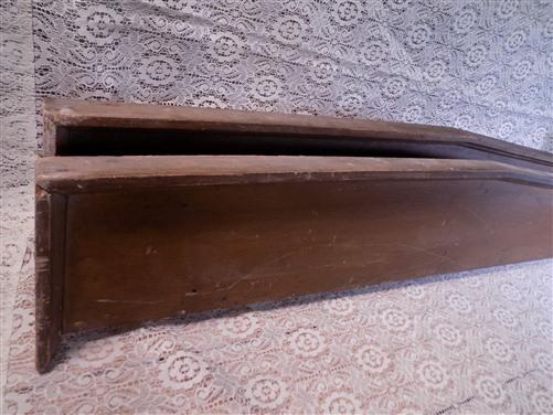 Pair Crown Molding Headers, Trim Door Window Pediment Architectural Salvage B4