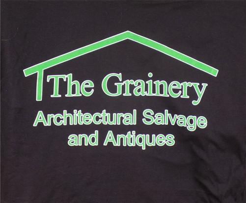 The Grainery Tshirt, Black Size L Mens Cut Shirt, Short Sleeved Tee Shirt,