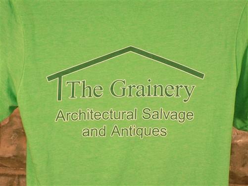 The Grainery Tshirt, Green Size XL Mens Cut Shirt, Short Sleeved Tee Shirt,