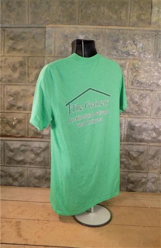The Grainery Tshirt, Green Size L Mens Cut Shirt, Short Sleeved Tee Shirt,