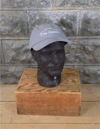 The Grainery Gray 100% Cotton Hat, One Size Fits All Adjustable Billed Cap,