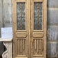 Antique French Double Doors (44x86.5) Iron Wood Doors, European Doors D100