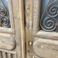 Antique French Double Doors (44x86.5) Iron Wood Doors, European Doors D100