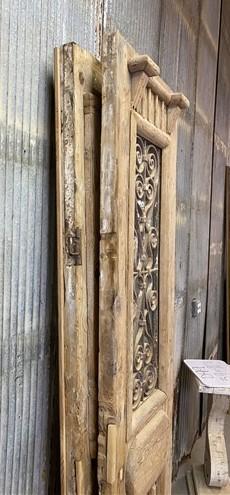 Antique French Double Doors (44x86.5) Iron Wood Doors, European Doors D100