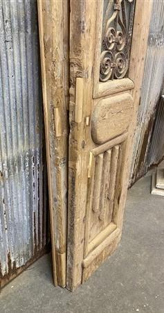 Antique French Double Doors (44x86.5) Iron Wood Doors, European Doors D100