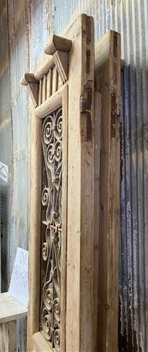 Antique French Double Doors (44x86.5) Iron Wood Doors, European Doors D100