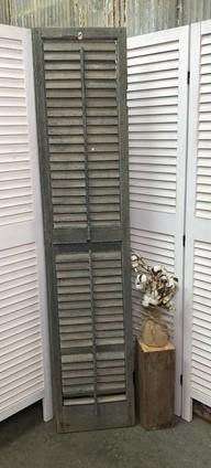 Wood Shutters Lot Victorian Window Louver Plantation Door Mission Vintage A78