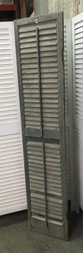 Wood Shutters Lot Victorian Window Louver Plantation Door Mission Vintage A78