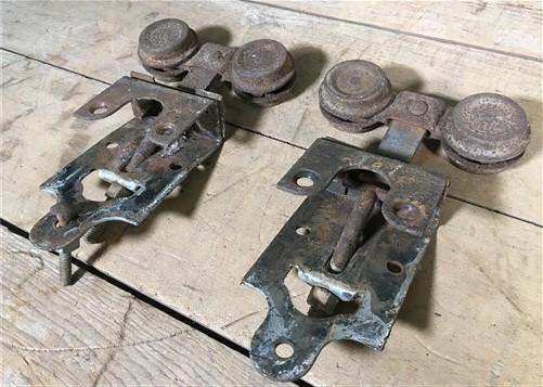 Vintage Pocket Door Hardware, Barn Door Rolling Architectural Salvage A11,