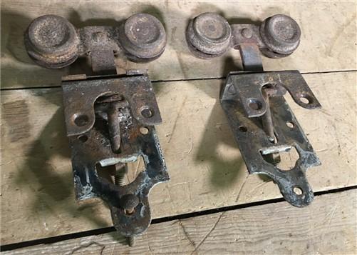 Vintage Pocket Door Hardware, Barn Door Rolling Architectural Salvage A11,