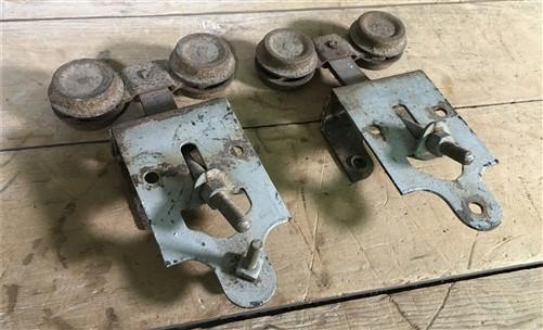 Vintage Pocket Door Hardware, Barn Door Rolling Architectural Salvage A11,