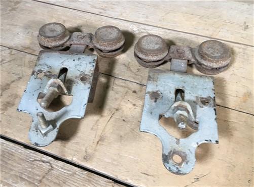 Vintage Pocket Door Hardware, Barn Door Rolling Architectural Salvage A11,