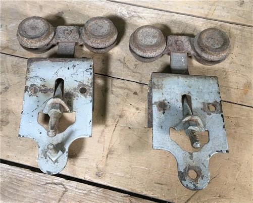 Vintage Pocket Door Hardware, Barn Door Rolling Architectural Salvage A11,