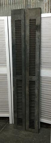 Wood Shutters Lot Victorian Window Louver Plantation Door Mission Vintage A72