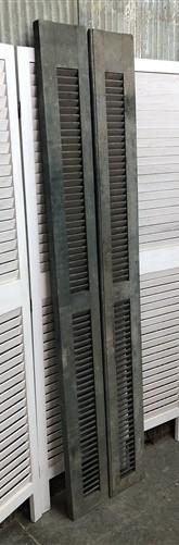 Wood Shutters Lot Victorian Window Louver Plantation Door Mission Vintage A72