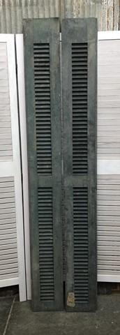 Wood Shutters Lot Victorian Window Louver Plantation Door Mission Vintage A72