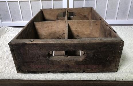 Towne Club Wooden Carrying Crate Tray, Vintage Display Box, Advertising Sign