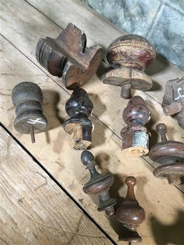 Vintage Wooden top Finials, Decorative And Crafting Architectural Salvage