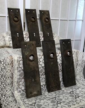 Door Knob Face Plates, Architectural Salvage, Vintage Hardware, Reclaimed G