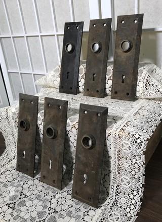 Door Knob Face Plates, Architectural Salvage, Vintage Hardware, Reclaimed C