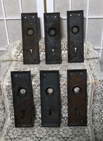 Door Knob Face Plates, Architectural Salvage, Vintage Hardware, Reclaimed C