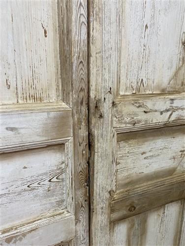 Antique French Double Doors (38.5x97) European Doors, Raised Panel Doors A204