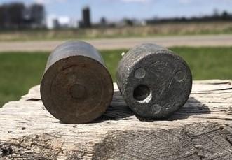 Round Solid Small Scale Weights Vintage Metal Industrial Fairbank Morse A152