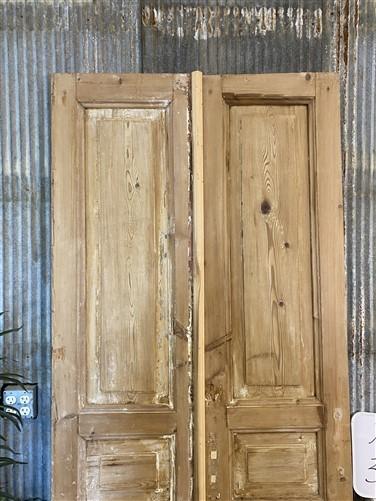 Antique French Double Doors (38x89.5) European Doors, Raised Panel Doors A245