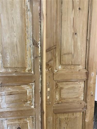 Antique French Double Doors (38x89.5) European Doors, Raised Panel Doors A245