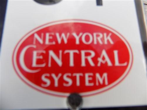 Pay Toilet 5 Cent Sign, Metal Porcelain Advertising Sign, New York Central Sign