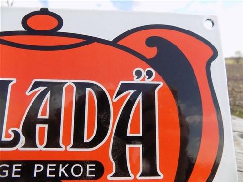 Salada Tea Sign, Orange Pekoe Metal Porcelain Sign, Advertising Sign, Tea Sign