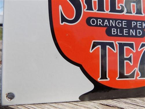 Salada Tea Sign, Orange Pekoe Metal Porcelain Sign, Advertising Sign, Tea Sign