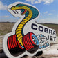 Cobra Jet Sign, Metal Porcelain Sign, Advertising Sign, Ford Mustang Sign